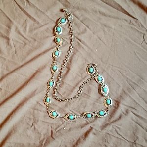 Faux turquoise belt